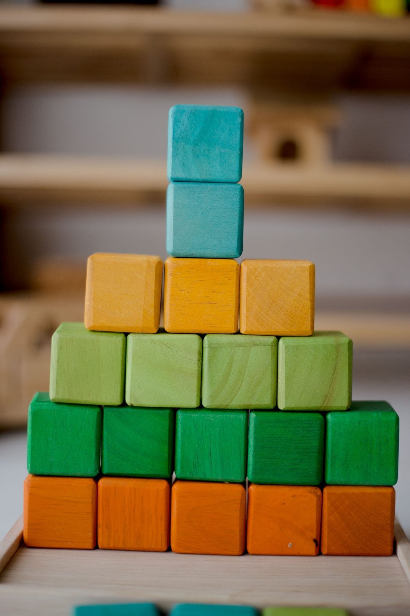 QToys My First Block Set | Wooden Building Blocks | Toypark Australia