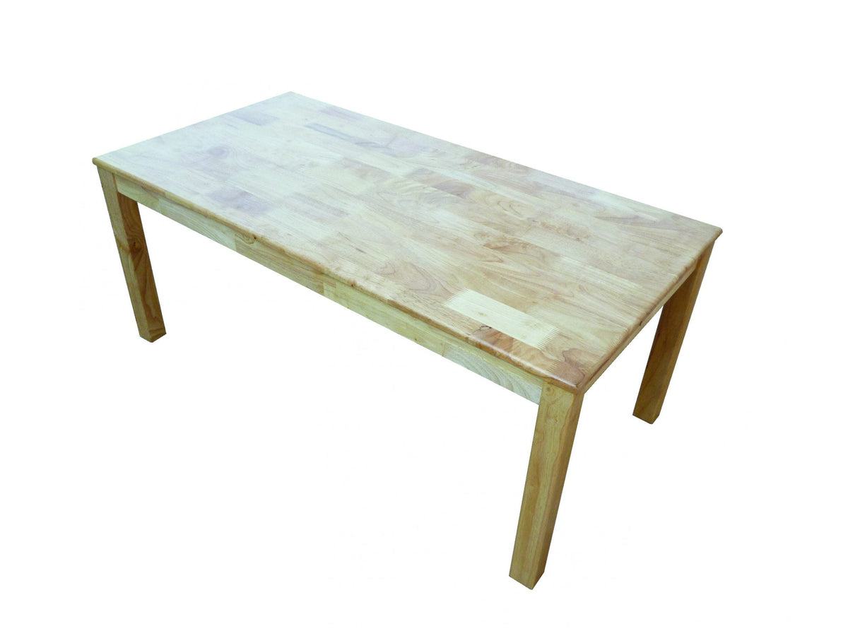 QToys Rectangular Table 120cm - Rubberwood — Toypark Australia