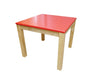 Kids Furniture QToys Red Top Timber Table 8936074264289
