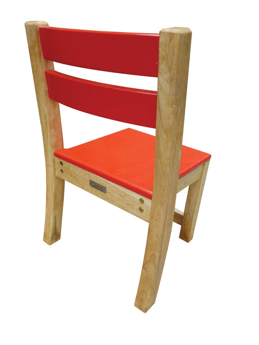 Kids Furniture QToys Red Top Timber Table with 2 Matching Chairs 8936074264289