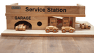 Wooden Car QToys Solid Wooden Service Station 8936074262506