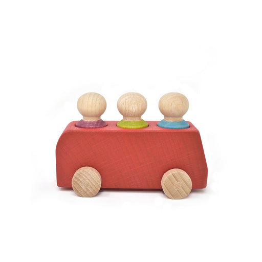 Lubulona Wooden Toys Lubulona Bus Red LL-121602