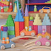 Wooden Building Blocks Grimm’s Stepped Roofs Rainbow