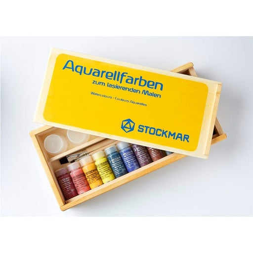 Stockmar Watercolour Painting Complete Wooden Gift Box 4019365430465