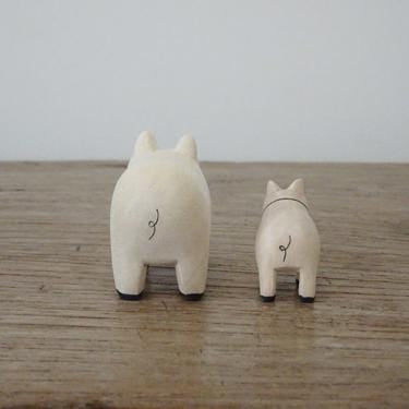 Wooden Toys T-Lab Pole Pole Wooden Animal Pair Set - Pig