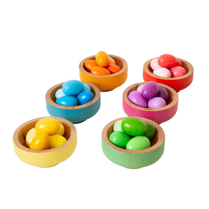 Wooden Toys The Freckled Frog Rainbow Nests