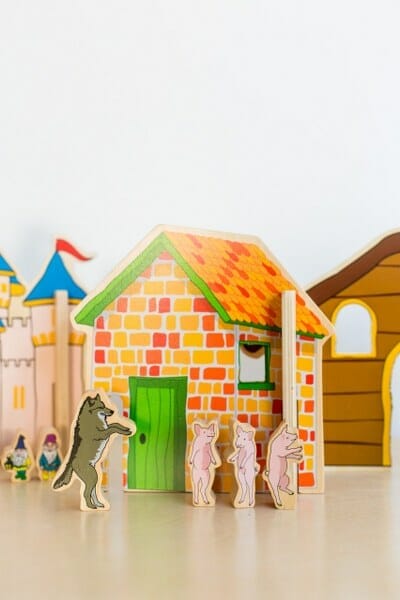 Wooden Building Blocks The Freckled Frog Happy Architect Fairy Tales - 32pcs