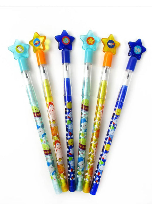 Tiny Mills Kids stationery Tiny Mills - Outer Space Rocket Multi Point Pencils (24pcs) MNPF24-SPC