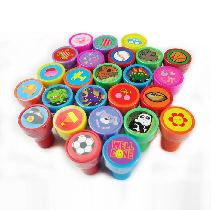 Tiny Mills Kids Stamps Tiny Mills - Small round stamps in display box (50pcs) 813-50-ASST