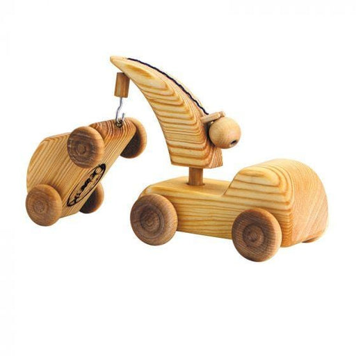 Wooden Car Debresk Small Tow Truck with Mini Car