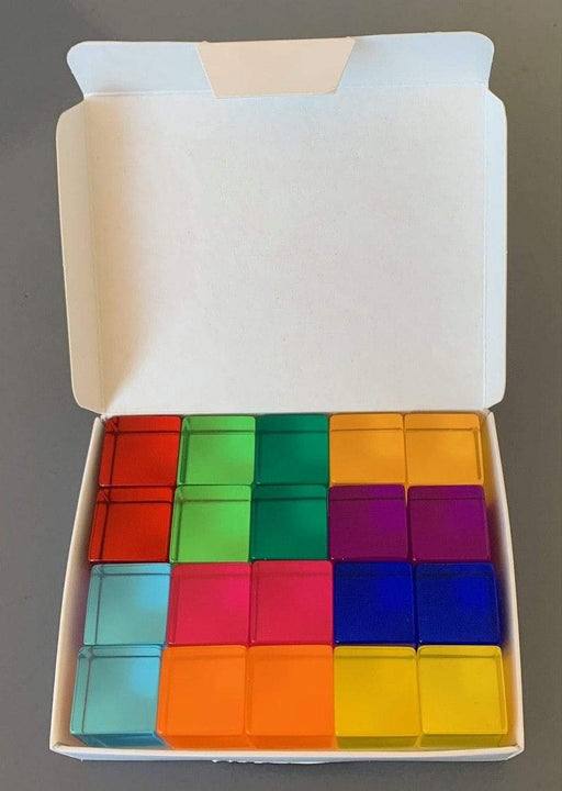 Lucite Blocks Bauspiel Lucite Cubes 20 Blocks