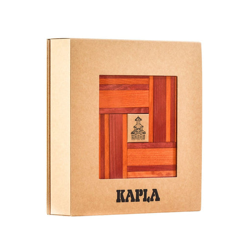 Wooden Building Blocks Kapla Books and Colours - Red/Orange