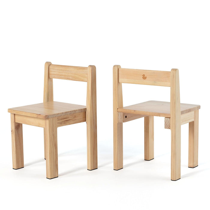 My Duckling Kids Stackable Study Chair - Pinewood — Toypark Australia