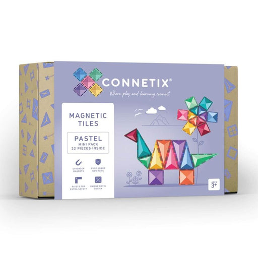 Magnetic Tiles Connetix Tiles Pastel 32 Piece Mini Pack