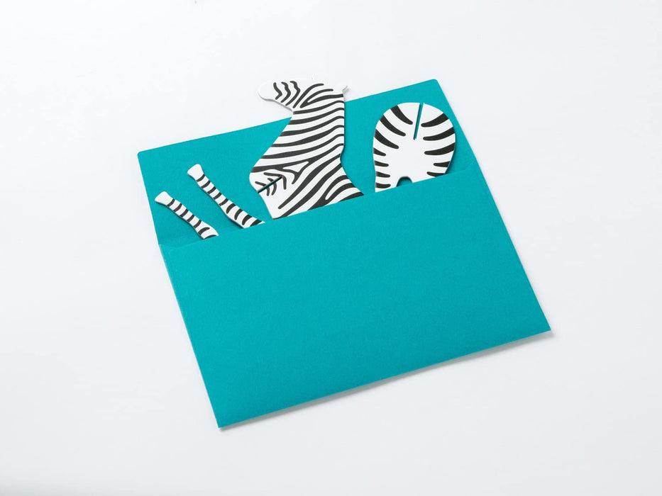 Message Card Copy of Good Morning Post Animal-Zebra