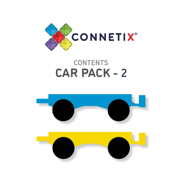 PMAX Connetix Tiles 2 Piece Car Base Set