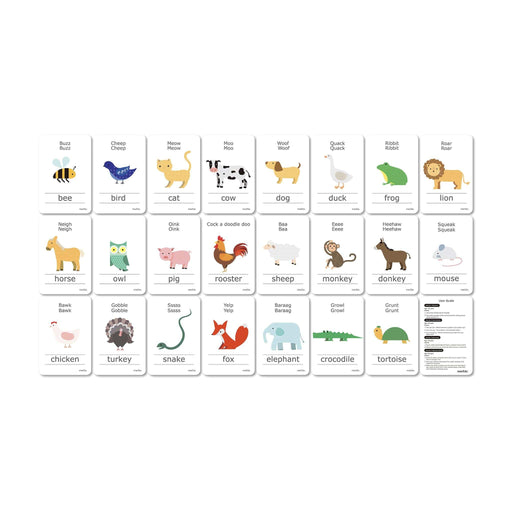 Educational Toys mierEdu Cognitive Flash Cards - Animal Sounds