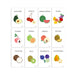 Educational Toys mierEdu Cognitive Flash Cards - Fruits