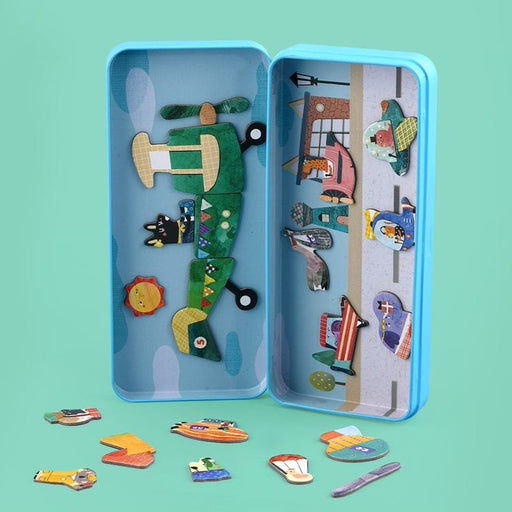 Educational Toys mierEdu Travel Magnetic Box - Aircraft