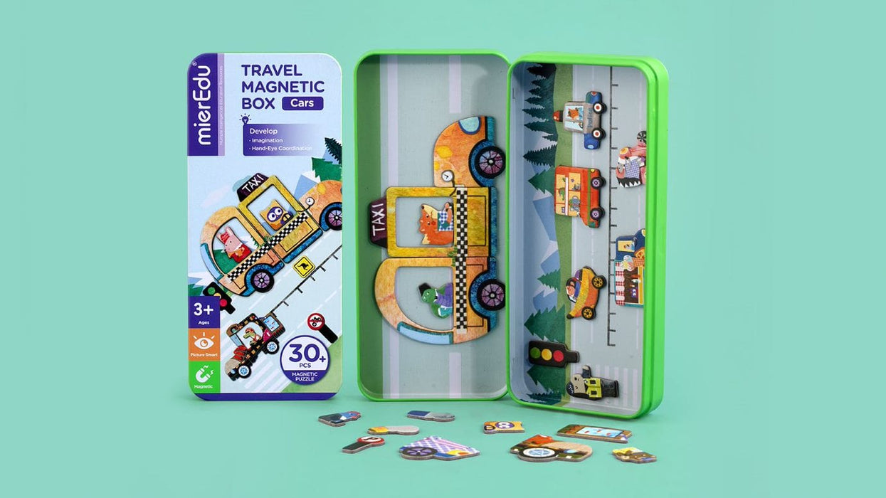 Educational Toys mierEdu Travel Magnetic Box - Cars