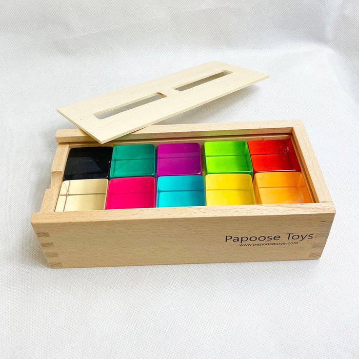 Toys Papoose Phatt Lucite Cubes 10pc Set