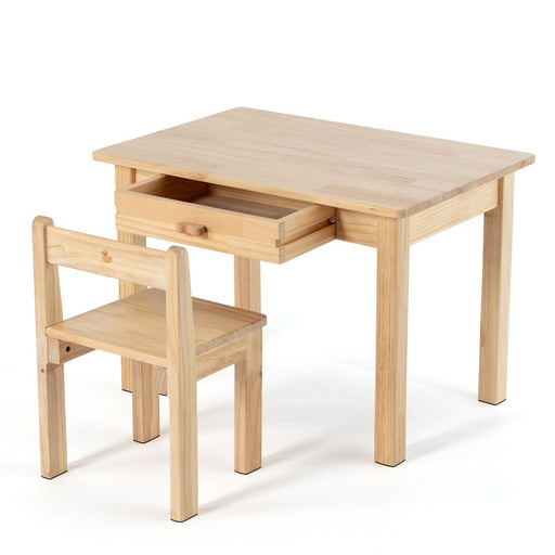 Table & Chair Set My Duckling Kids Study Table and Chair Set in Pinewood  - 2022 New Release