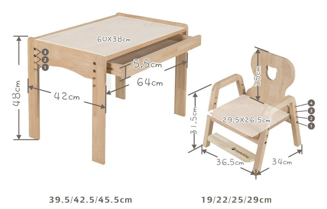 Kids Furniture My Duckling Kids Activity Table Set - Duck 766099776416